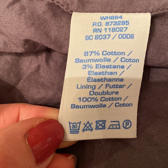 🇬🇧 Boden Cotton Sateen Slate Gray Midi Dress 8L - Picture 9 of 10